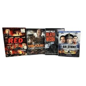 Bruce Willis Movie Lot 4 Titles DVD and Blu Ray
